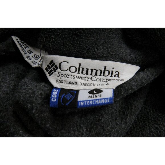 Columbia Mens Jacket Large Grey Steens Mountain Fleece Full Zip Adjustable - Picture 10 of 12